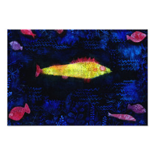 Goldfish, 1925 av Paul Klee Fototryck