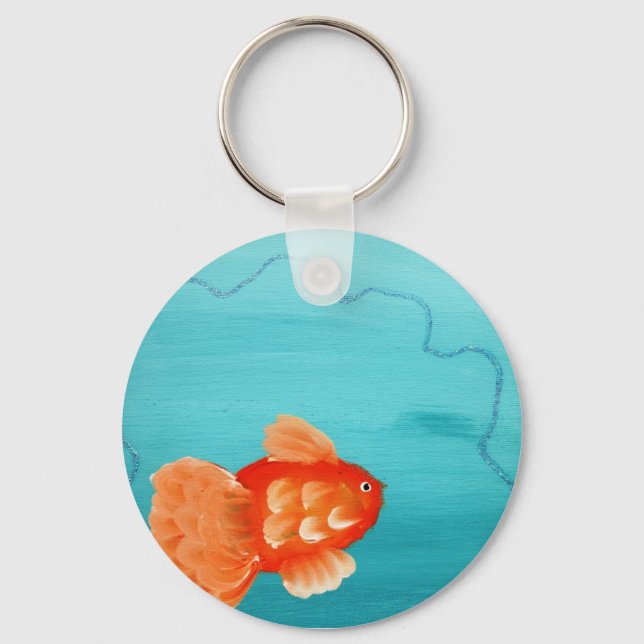 GOLDFISH A SWIMMING NYCKELRING (Framsida)