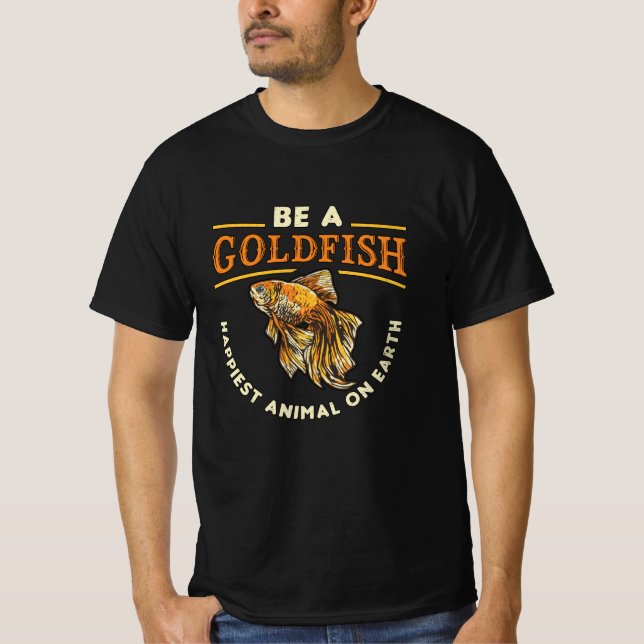 Goldfish är en guldfisk Aquarium Animal Lundny Fis T Shirt (Framsida)