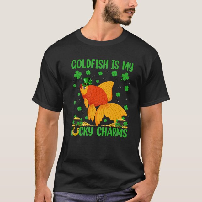 Goldfish är min Lucky Charms Goldfish St. Patrick' T Shirt (Framsida)