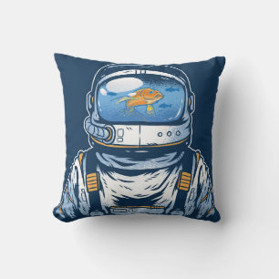 Goldfish Astronaut Kudde