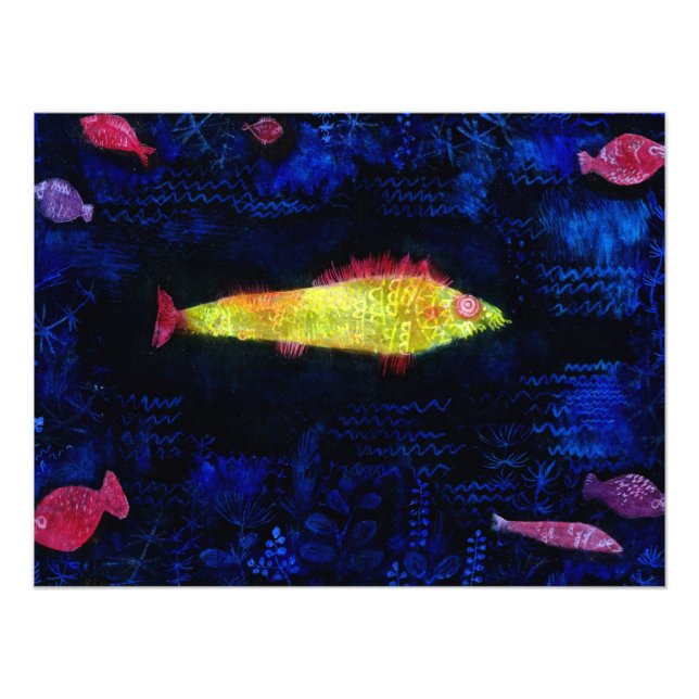 Goldfish av Paul Klee Fototryck (Framsidan)
