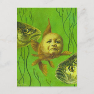 Goldfish Baby Mutant Design Vykort