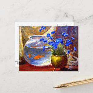 Goldfish Bowl och Flowers Vykort