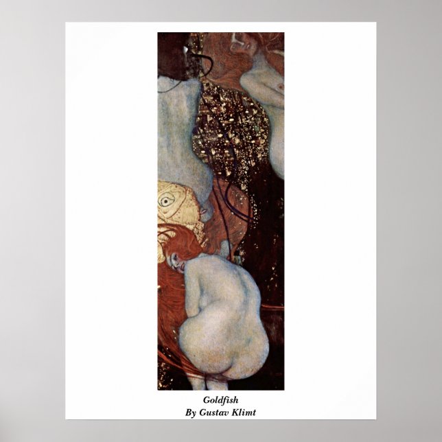 Goldfish by Gustav Klimt Poster (Framsidan)