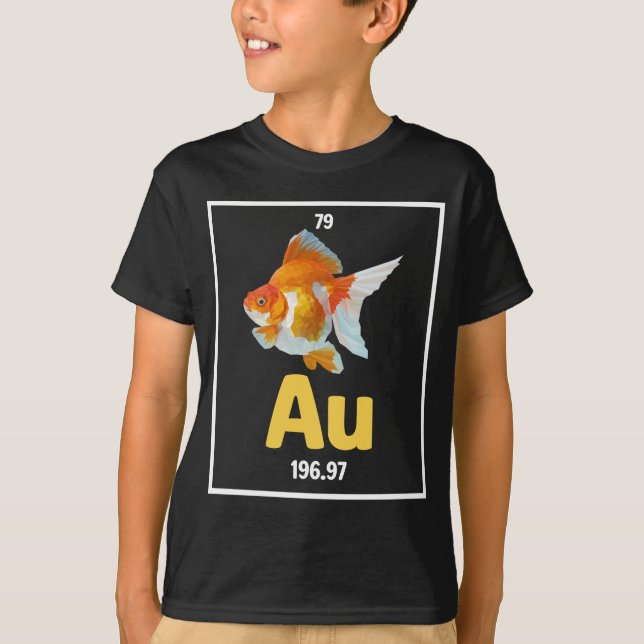 Goldfish Chemistry Pun Aquarium Fishkeeper T Shirt (Framsida)