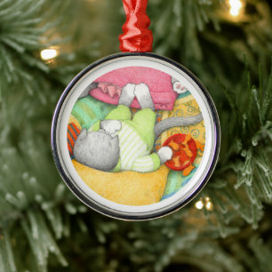 GOLDFISH CRACKERS KATTUNGE Premium Round Ornament