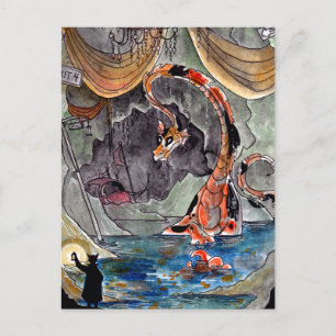 Goldfish Dragon's Lair Postcard Vykort