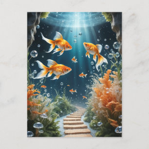 Goldfish Fantasy Vykort