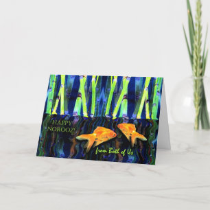 Goldfish for a Lycklig Norooz, från oss båda Kort