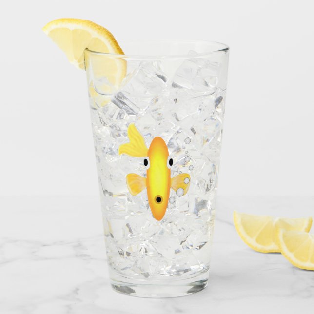 Goldfish Glass Glaskopp (Framsida Ice)