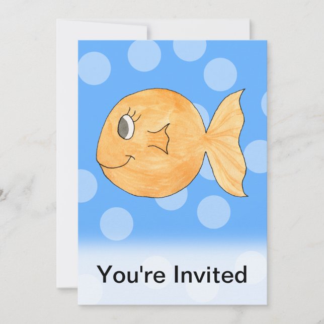 Goldfish. Inbjudningar (Framsida)