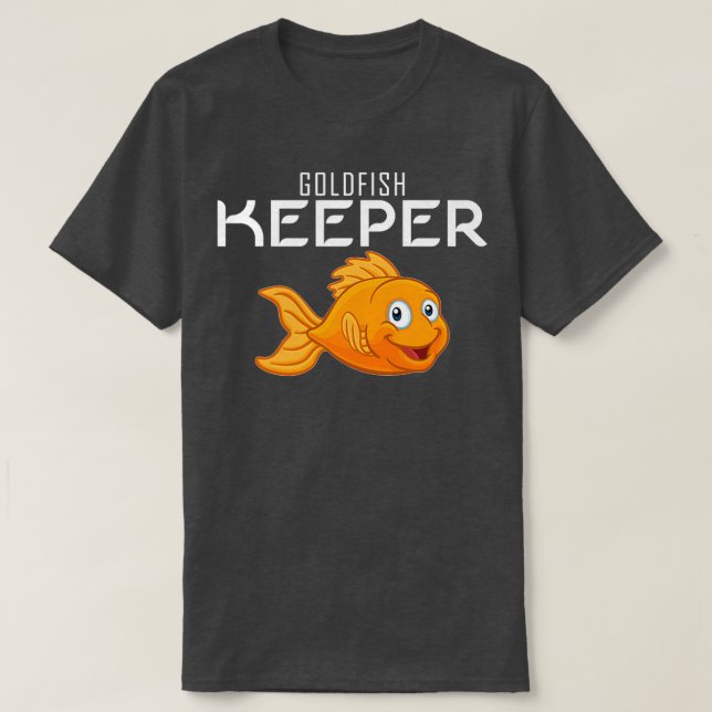 Goldfish Keeper Älskare Fiske Akvarist Fiske T Shirt (Design framsida)