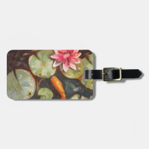 Goldfish Koi Pond Vatten Lilies Bagagebricka