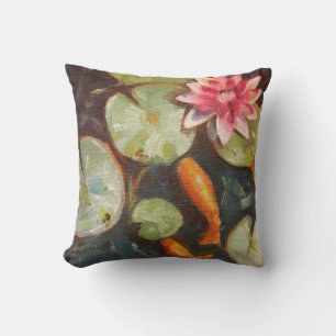 Goldfish Koi Pond Vatten Lilies Kudde