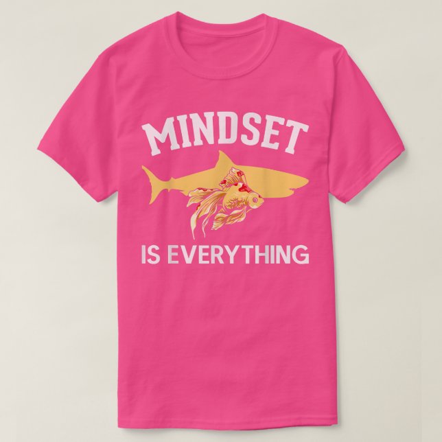 Goldfish Mindset Motivation T Shirt (Design framsida)