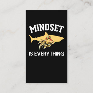 Goldfish Mindset Motivation Visitkort