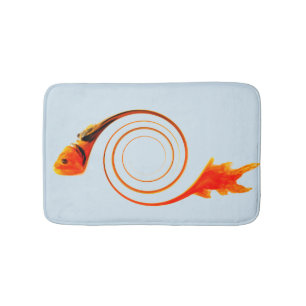 Goldfish Modern Abstrakt Art Badrumsmatta