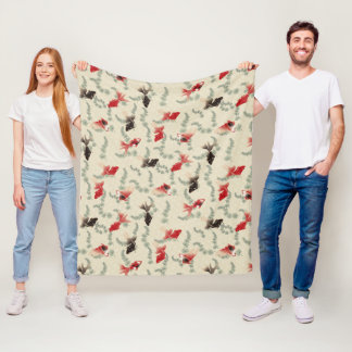 Goldfish Mönster, japansk design Fleecefilt