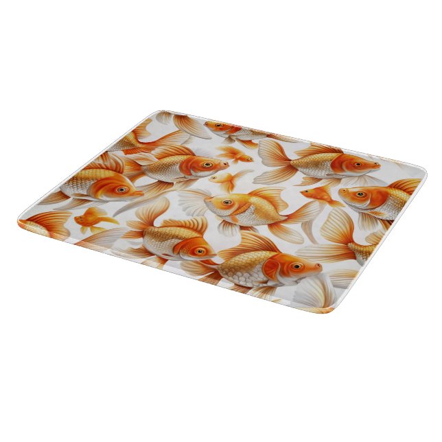 Goldfish Mönster och Fleece Blanket (Hörn)