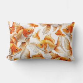Goldfish Mönster och Fleece Blanket Lumbarkudde