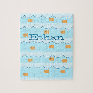 Goldfish Namn Puzzle för barn Pussel