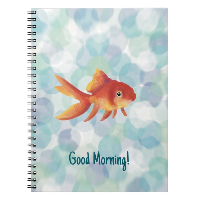 Goldfish Notizbuch im Watercolor+Style  Anteckningsbok (Framsidan)