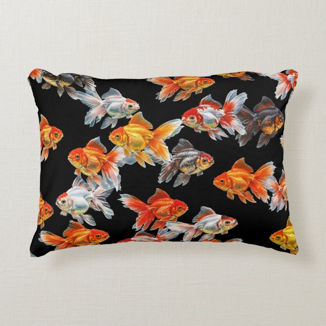 Goldfish Parad Prydnadskudde (Framsidan)
