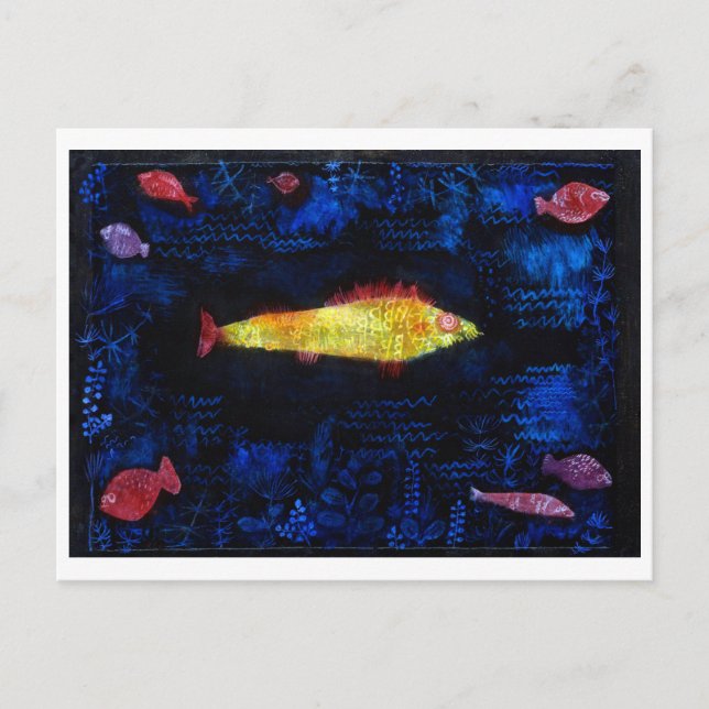 Goldfish, Paul Klee Vykort (Framsida)