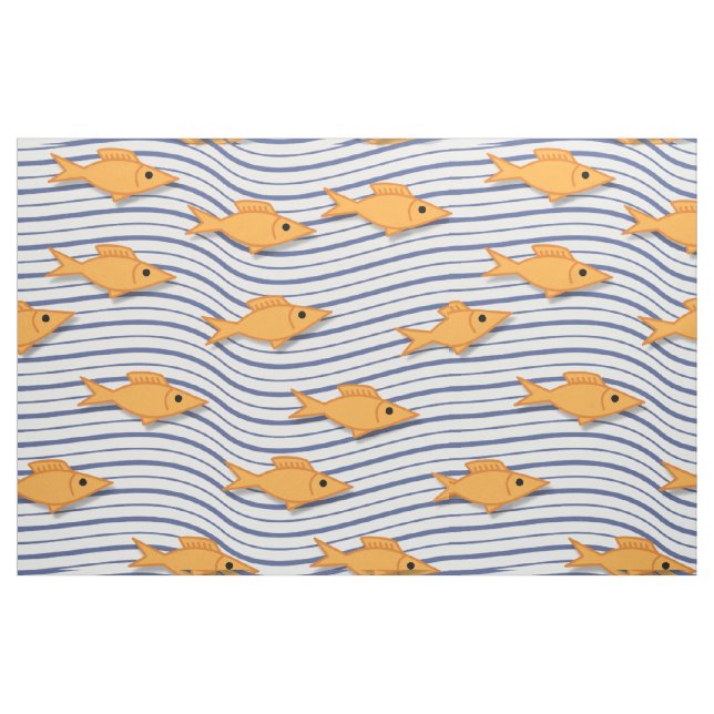 GoldFish School Tyg (Fat Quarter)