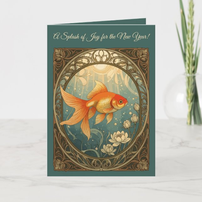 Goldfish Serenity Nowruz Celebration Kort (Framsida)