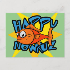 Goldfish Smiling Sol Persian New Year Nowruz Helg Vykort