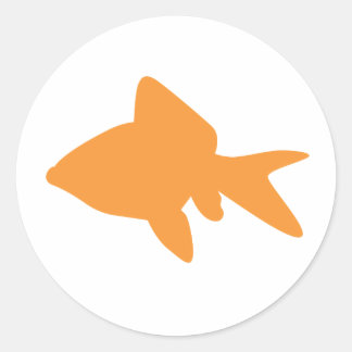 Goldfish Sticker Runt Klistermärke
