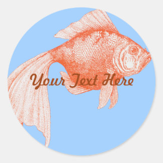 Goldfish Stickers Runt Klistermärke