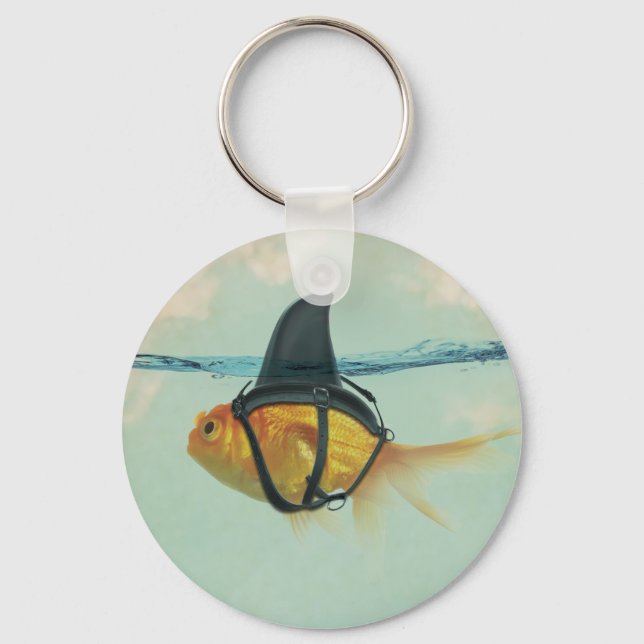 Goldfish with a Shark Fin Nyckelring (Framsida)