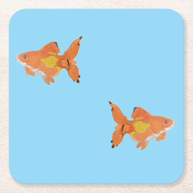 goldfishes underlägg papper kvadrat (Framsidan)
