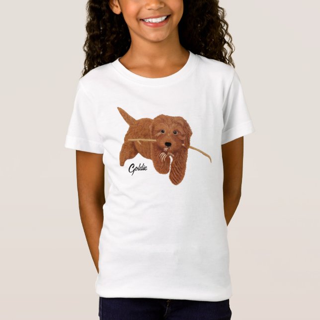 Goldie Doodle T Shirt (Framsida)