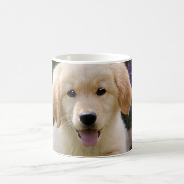 Goldie för charmig hund gullig valp, foto_, kaffemugg (Center)