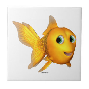 Goldie från Toon Goldfish Kakelplatta