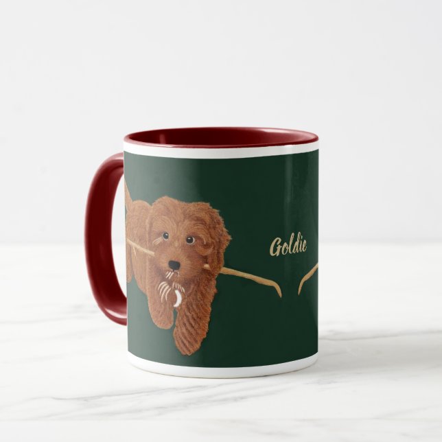Goldie Golden Doodle Combo Mug Mugg (Framsida vänster)