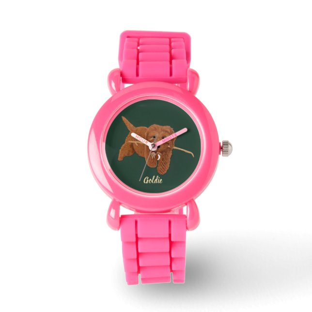 Goldie Golden Doodle Kids Armbandsur (Framsida)