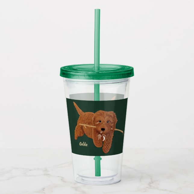 Goldie Golden Doodle Take Away Mugg (Framsida)