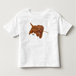 Goldie Golden Doodle White T Shirt