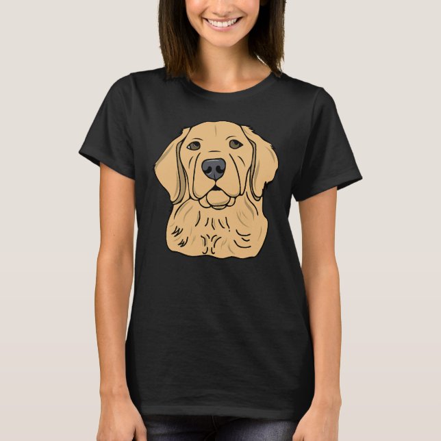 Goldie Golden Retriever 521 T Shirt (Framsida)
