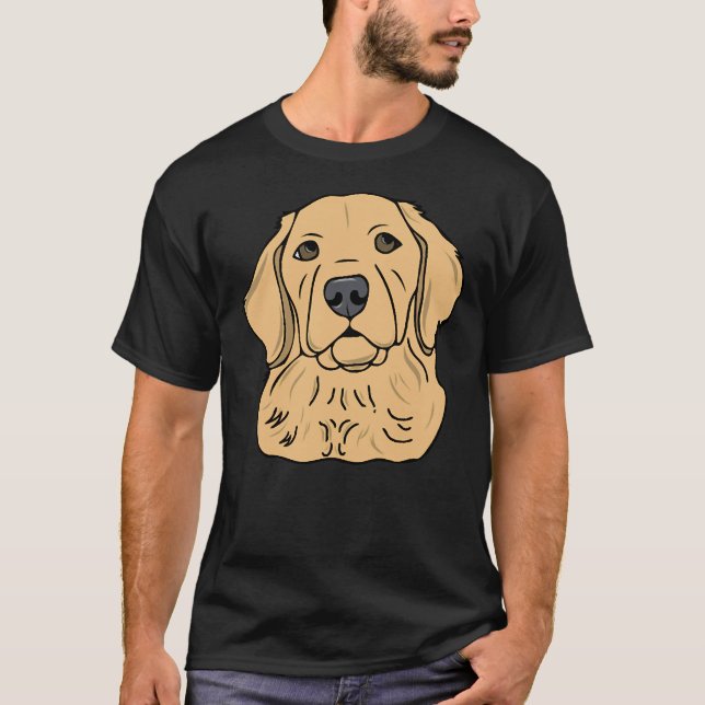 Goldie Golden Retriever 521 T Shirt (Framsida)
