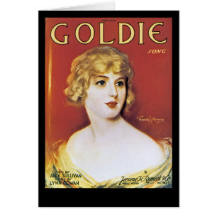 Goldie Sång Hälsningskort