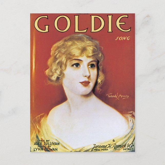 Goldie Song Vykort (Framsida)