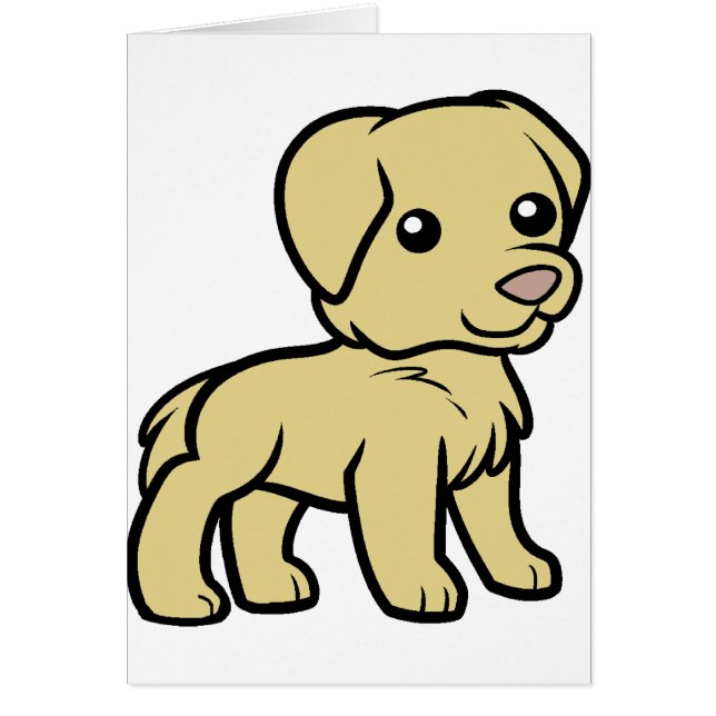 goldie tecknad hälsningskort (Framsidan)