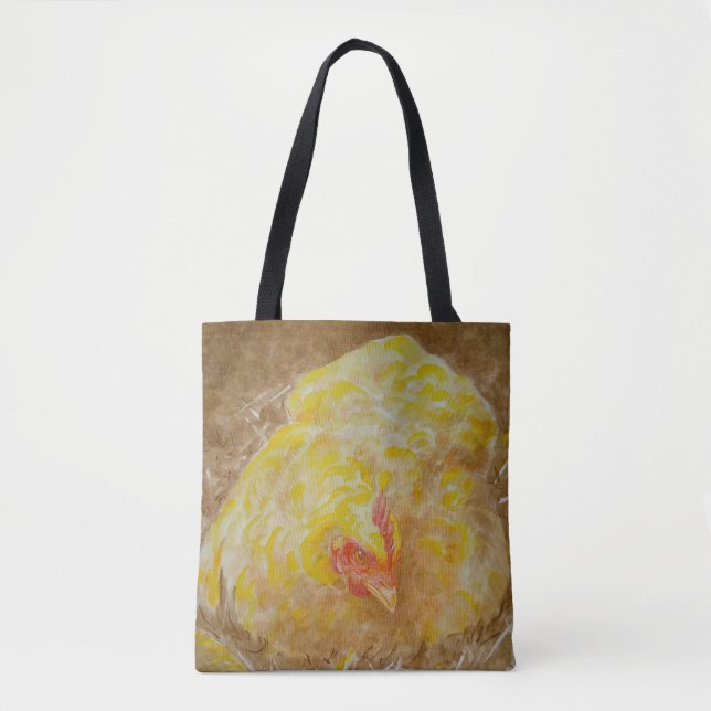 Goldie the Chicken Tote Tygkasse (Framsida)