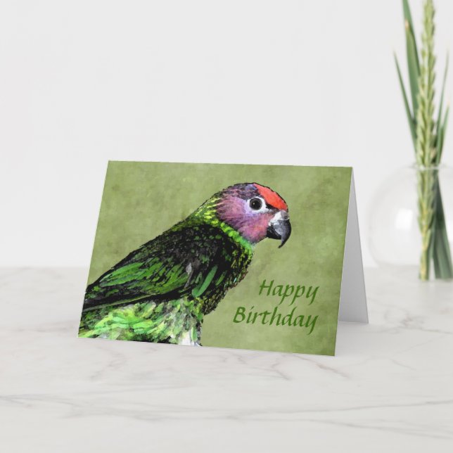 Goldie's Lorikeet Birthday Card Kort (Framsida)